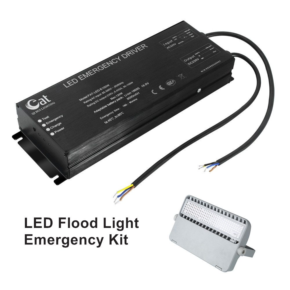 Iluminação industrial LED HighBay 200W Backup de emergência