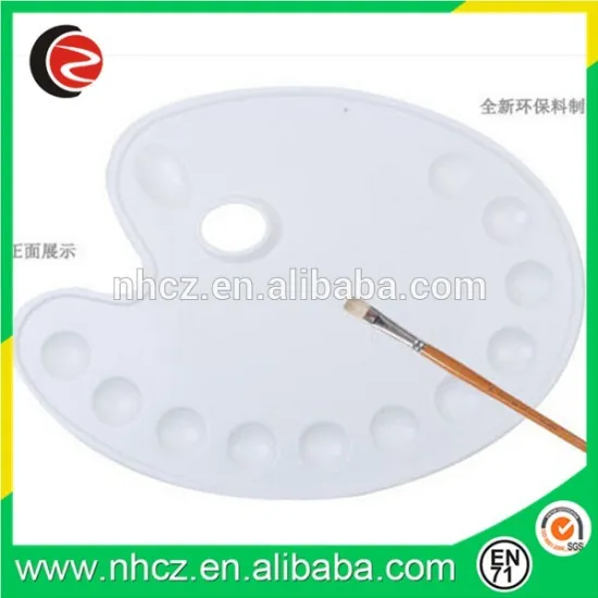 White Artist Palette