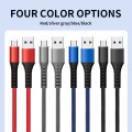 3A fast charging Data Speed Plastic Braided cable