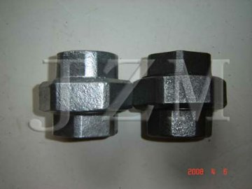 Union, 1/2 In,NPT,Black&Galvanized Malleable Iron