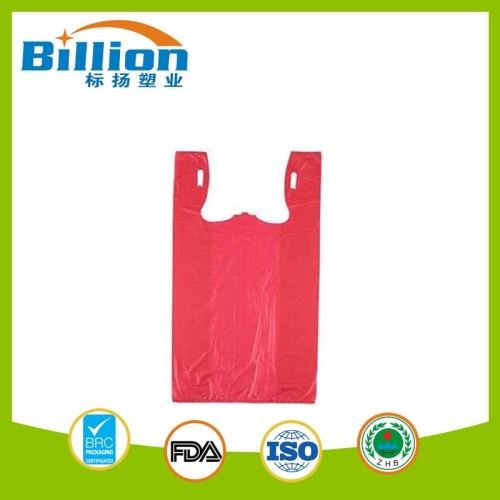 Colorful Plastic Bag with Customer Design Printing for Shopping Vest Carrier PE TShirt Bag