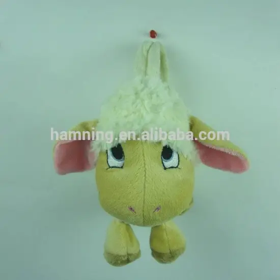 hot selling 18cm sheep shape plush bag for girl