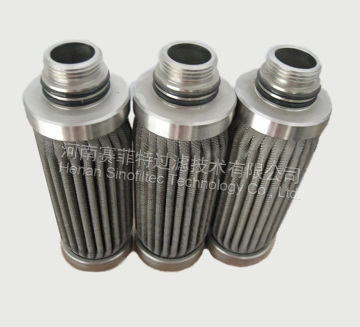 Cartuchos de filtro plissados ​​de aço inoxidável do filtro médio 316L