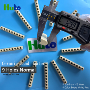 Huto Industrial 9 mm 5 mm de bande de chauffage en céramique Isolateur - beige