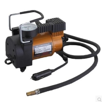 Pam Udara Dual Silinder Mudah Alih Untuk Kereta Kecil - Inflator Tirus Tekanan Tinggi 12V