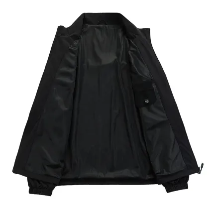 Men's Mountain Waterproof Soft Shell Hooded Jacket for Hiking and Rain Protection