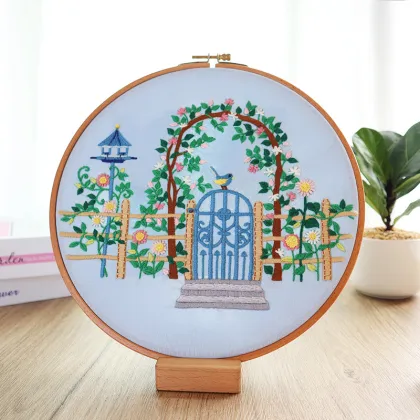 Wholesale 3D Courtyard Style Embroidery DIY Kit