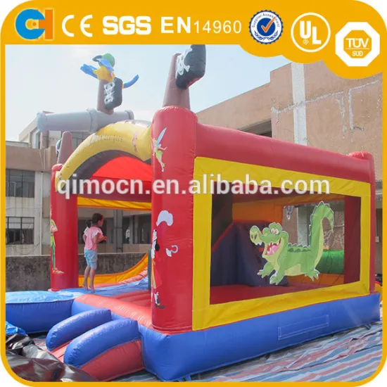 Pirate jumping combos juegos inflables , Pirate bouncy castles with slides for Sale