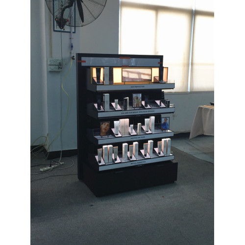 Promotion Table Fashion Skin Care Cosmetic Display Cabinet Supplier