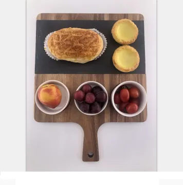 Wooden breakfast tray acacia wood