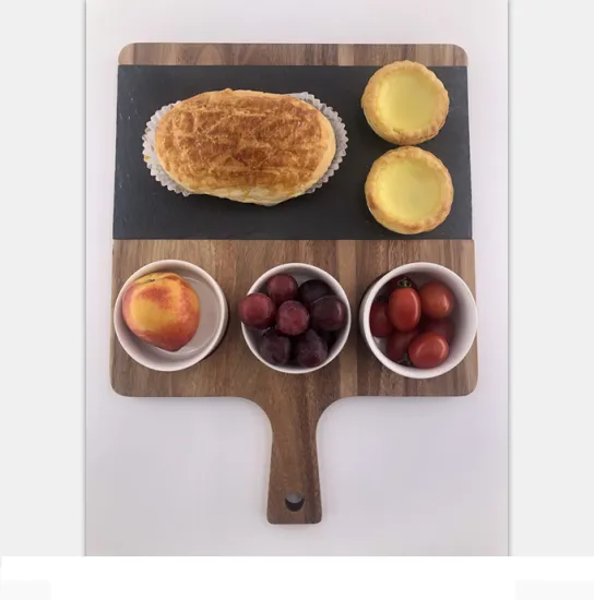 Wooden breakfast tray acacia wood