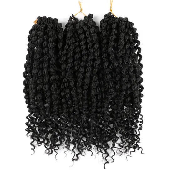 Free Sample Fiber High Quality Extensions Best Crochet Beauty Fashion Hair Cheap Natural Spring Twist Hair Curly Ends
