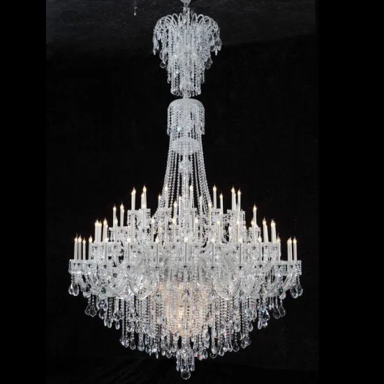 Modern Luxury LED Chandelier for High Ceiling Villas