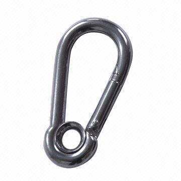Stainless steel snap hook with eye