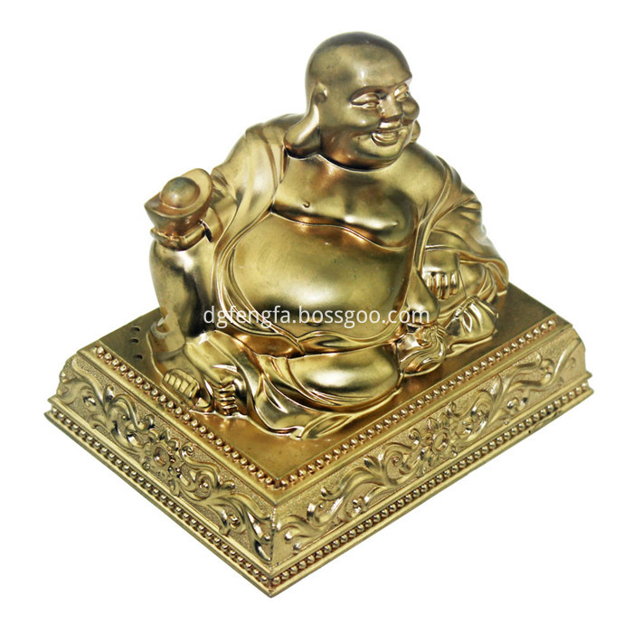Zinc alloy gold plated buddha statue