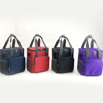 Insulated Double 12 Pack Aluminium Foil Cooler Lunch Bag For Sale