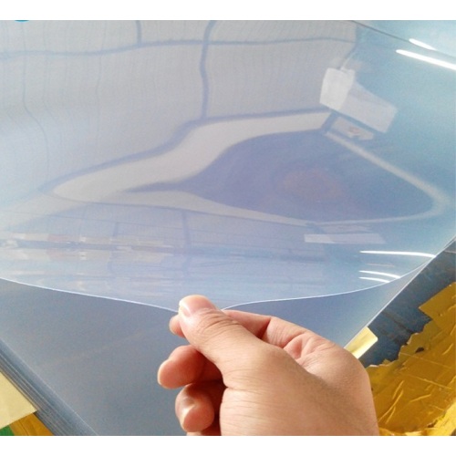 folhas de plástico de PVC rígido transparente com filme PE