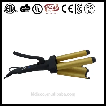 Professional 3 Barrel 25k Gold-plaiting Waver