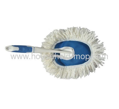 Pp bleu-blanc avec Tpr microfibre Chenille lavage de voiture Mini Duster