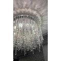 Iluminação moderna de lustre de teto baixo Cadeia Cadeia de iluminação de luxo Chandelier de cristal