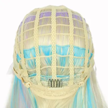 Heat resistant ombre synthetic hair wigs,Hight temperature preplucked fiber synthetic non shiny wig with lace front