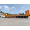 4 axle 100Ton low bed truck semi trailer