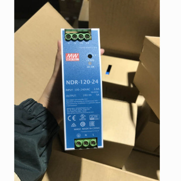 Meanwell NDR-120-48 120W 48VDC 2.5A Dual Input 220/110VAC DIN Rail Power Supply