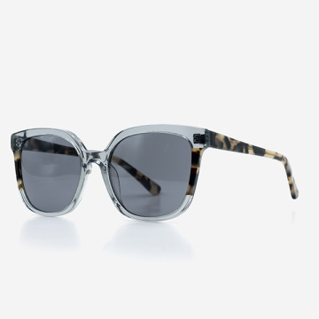 Square D-Frame Acetate Sunglasses Wanita