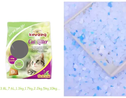 China Factory 3.8L Blue Silica Gel Cat Sand Cat Cleaning Fresh Crystal Cat Litter