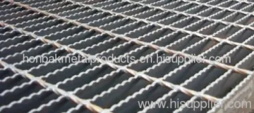 Galvanized Industrial Serrated Metal Grating 