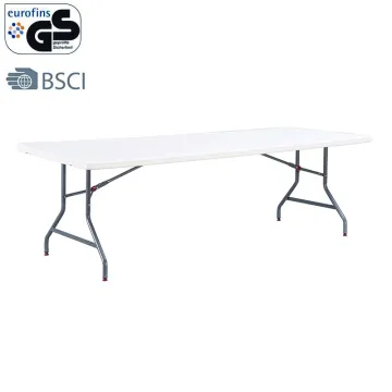 Wholesale 8FT HDPE Rectangular Folding Table - Affordable Portable Plastic Event Table