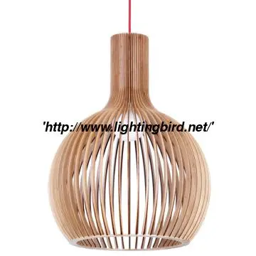 wood ceiling light