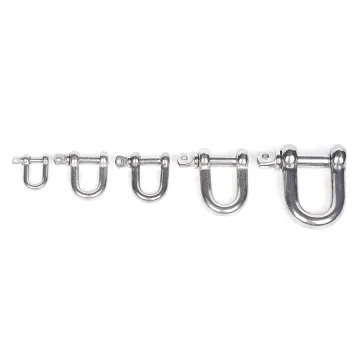 Corrosion Resistant U-Shaped Shackle in Stainless Steel