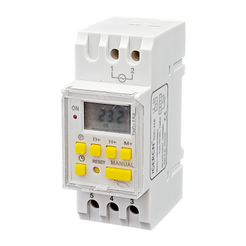 Timer Switch THC-15A: 12VDC, 16 Amp Micro Computer Controlled Relay for Automatic 24/7, 7-Day Time Control of ON/OFF Operations