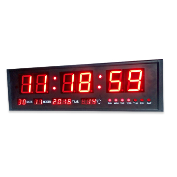 Customizable 3-Inch 6-Digit LED Clock for Calls, Conferences, and Countdowns