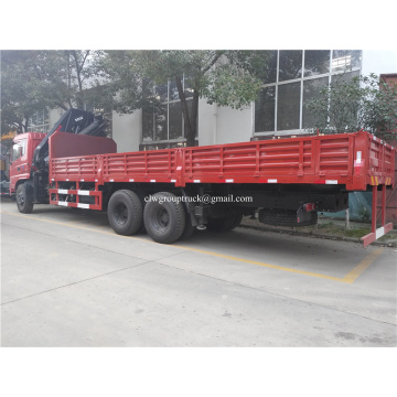 Dongfeng lorry-mounted crane with folded arm