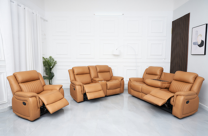 Set Sofa Penambahan Manual Kulit Udara