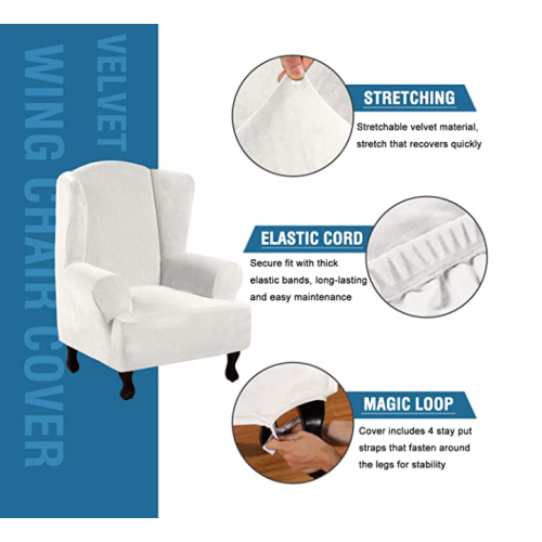 Premium Wing Chair Slipcover
