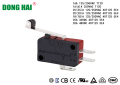 Mini Micro -Switch com alavanca de rolo longa 250vac