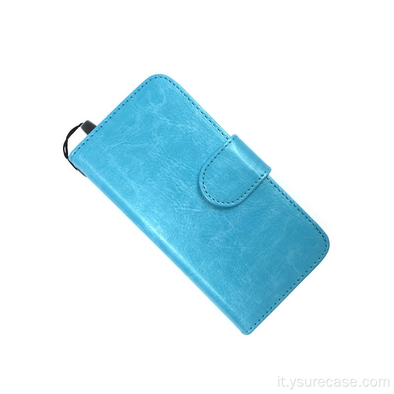 Crystal Custom Phone personalizzato PULL del portafoglio protettivo in pelle PU