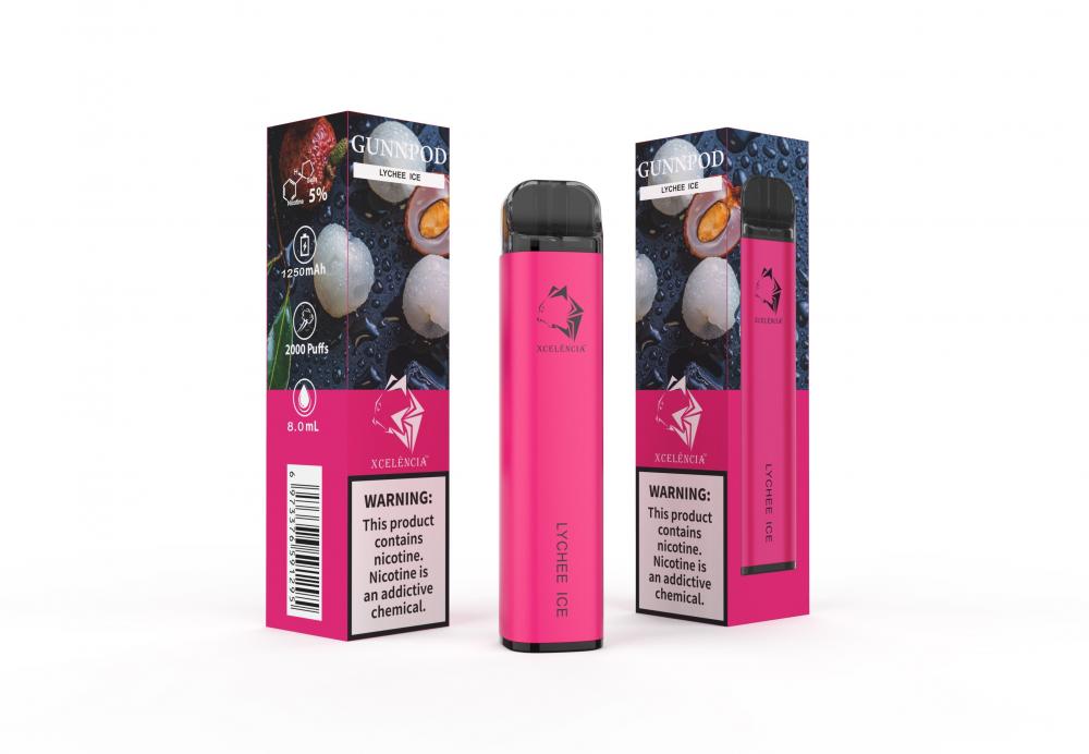 2021 Wholesale 2000puffs Desechables Vape Gunnpod