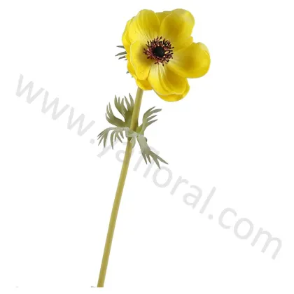 low Price artificial anemone flowers factory wholesale PU Purple artificial anemone blue PU Anemone