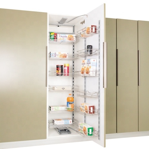 Pull-out multifunctional food storage pantry