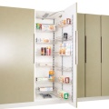 Pull-out multifunctional food storage pantry