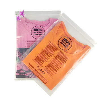 Biodegradable Eco-Friendly Custom Printed Transparent EVA Frosted Zipper Bags for Garments