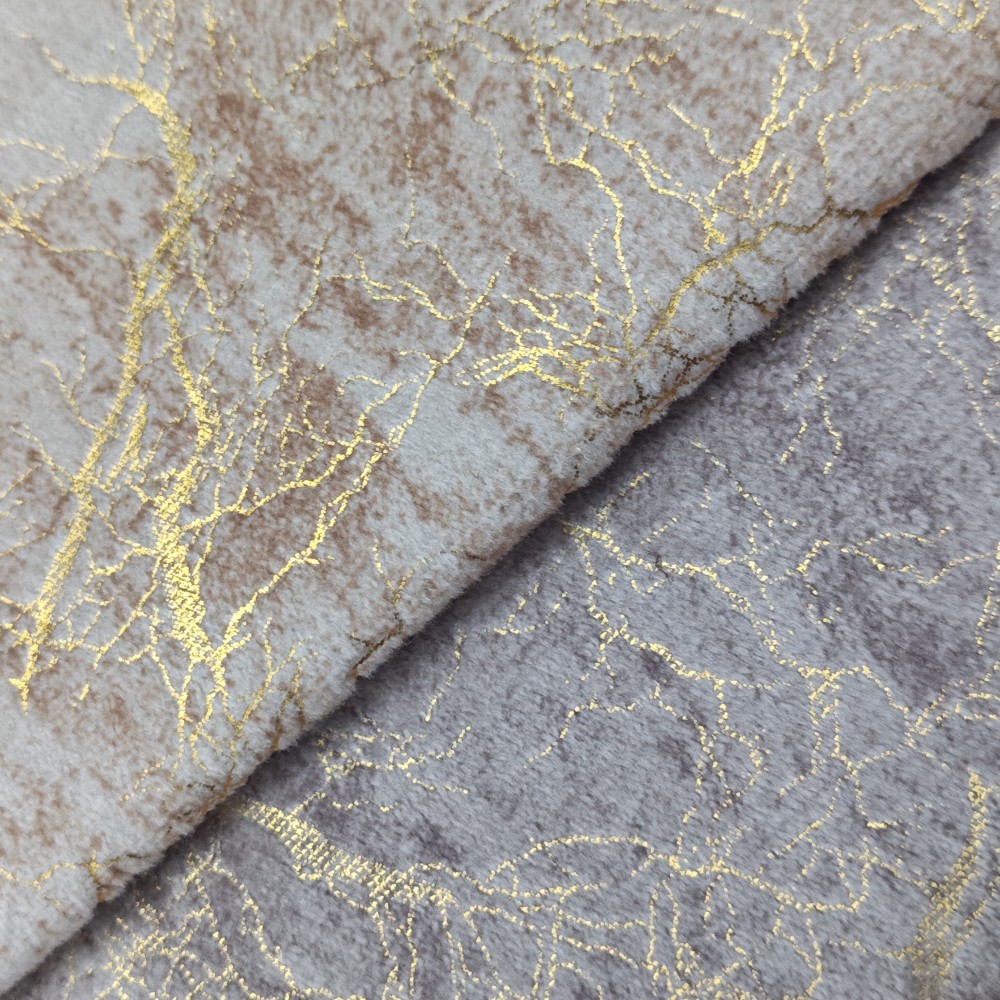 High Quality Gold Foil Holland Velvet Upholstery Fabric