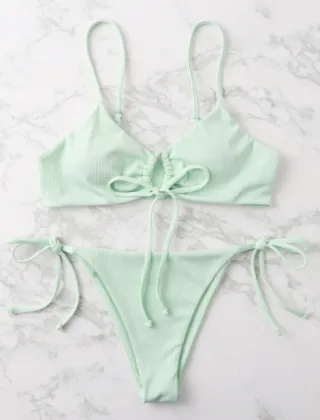 bikini sexy ice silk swimsuit hot spring beach