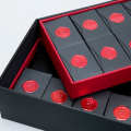 Box à thé noir de luxe avec de petits sachets de thé