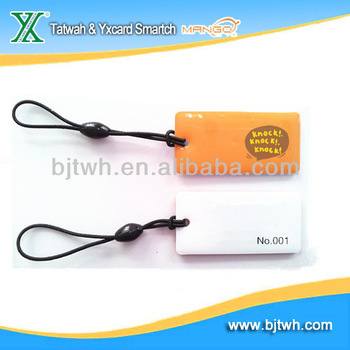 125KHz RFID epoxy mini card with rubber ring