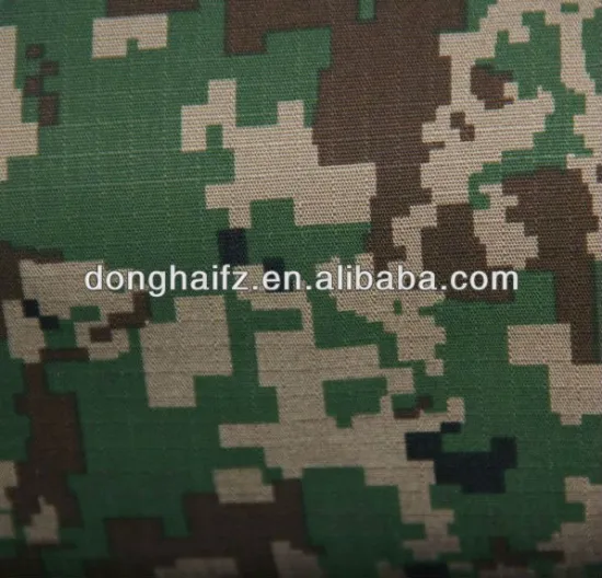 High quality T/C camouflage coated printed fabric